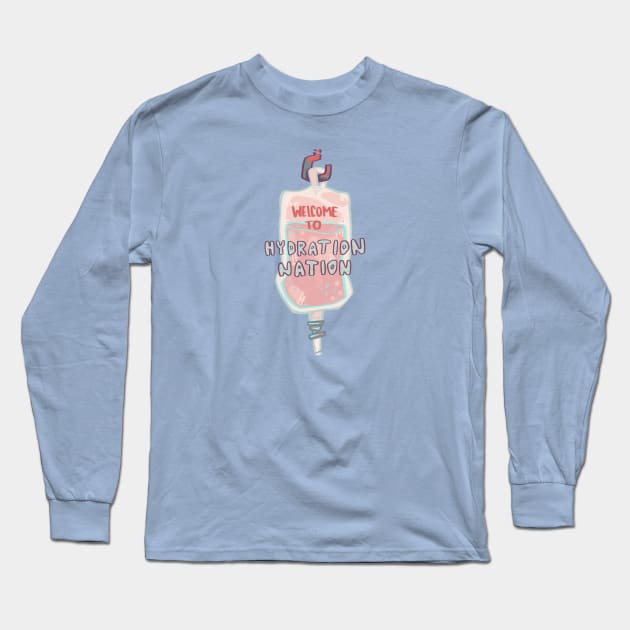 Hydration Nation (Pastel Edition) Long Sleeve T-Shirt by Disgaybled Designs